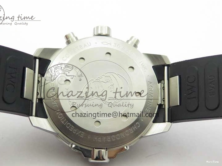 MIROTIME 0111 Aquatimer Chrono IW376803 V6F 1:1 Best Edition Blue Dial on Ruber Strap A Neat 7083